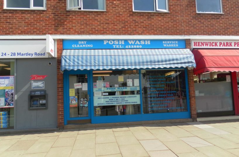 Leasehold Dry Cleaners and Launderette Located In Worcester