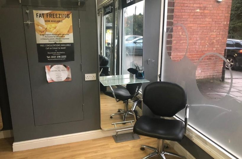 Leasehold Aesthetics/Beauty Clinic and Hairdressing Located In Sutton Coldfield