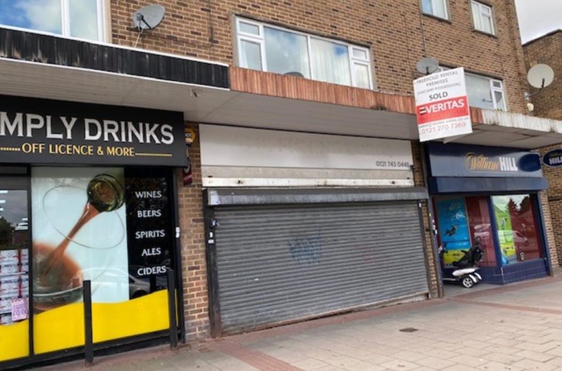 Freehold Vacant Retail Premises Located In Solihull