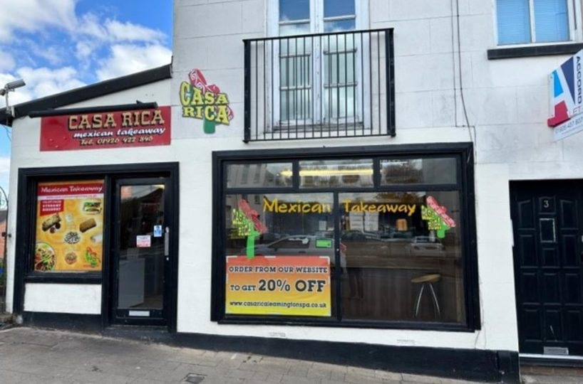 Leasehold Mexican Takeaway Located In Leamington Spa