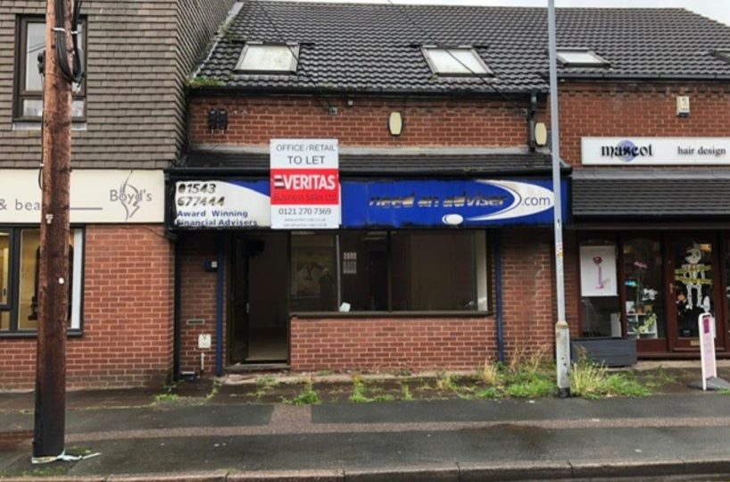 Office/Retail Premises Located In Burntwood To Let