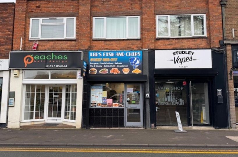 Leasehold Fish & Chip Takeaway Located In Studley