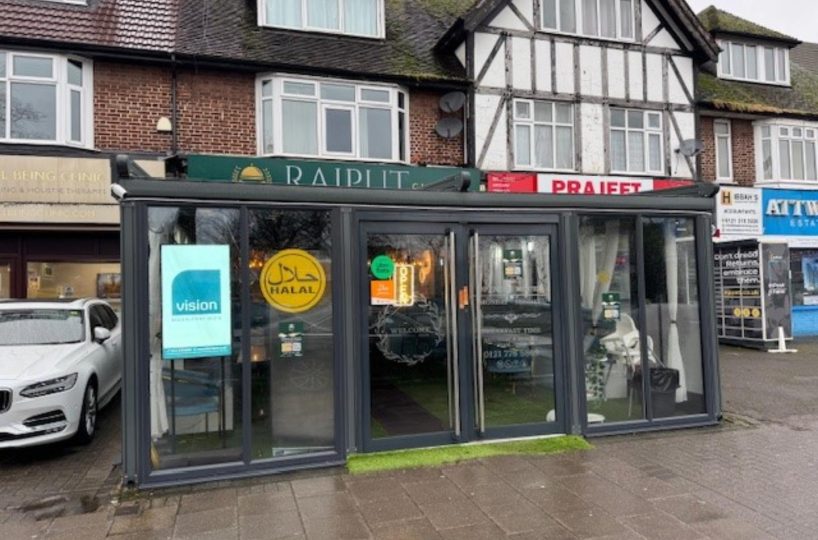 Leasehold Indian/Pakistani Restaurant & Pizza Takeaway Located In Hall Green